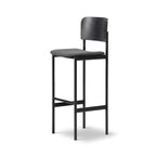Fredericia Plan Bar Stool with Upholstered Seat