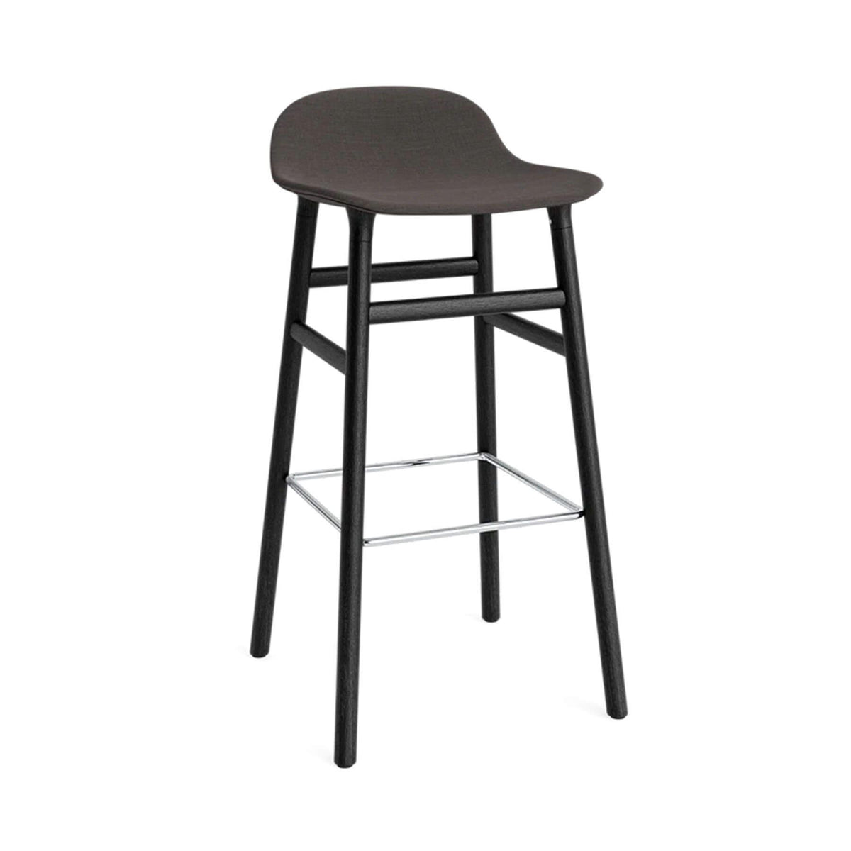 Normann Copenhagen Form Barstool, Upholstered with Wood Legs