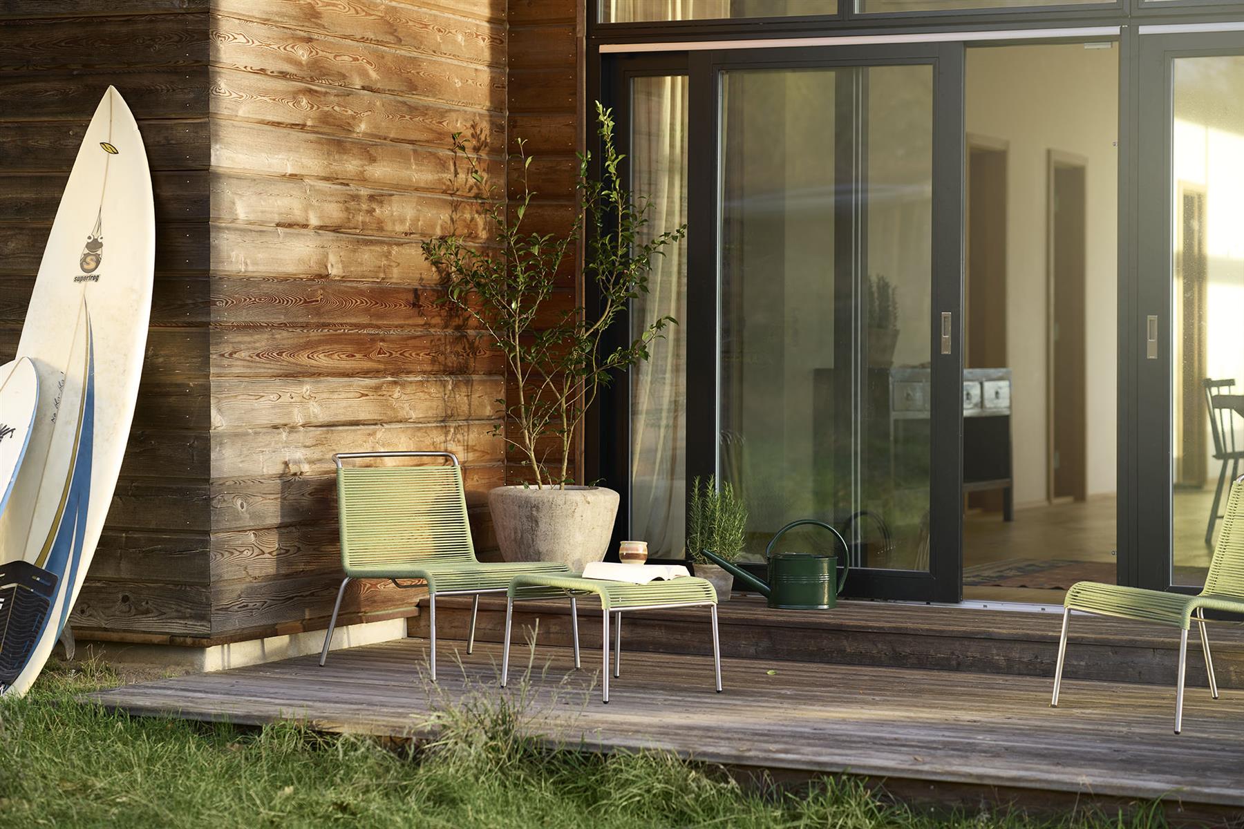 FDB Mobler M20L Teglgaard Cord Garden Lounge Chair