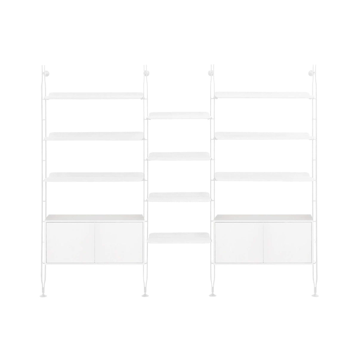 Kartell Adam Wood Triple Shelf With Container