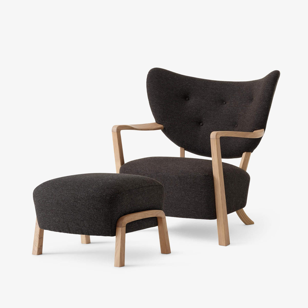 &Tradition ADT2 & ADT3 Wulff Lounge Chair Ottoman