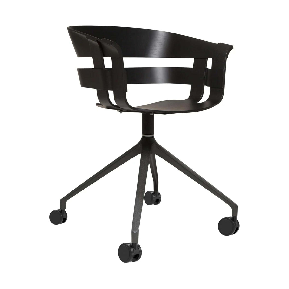 Design House Stockholm Wick Chair with 4 Star Swivel Wheel Base
