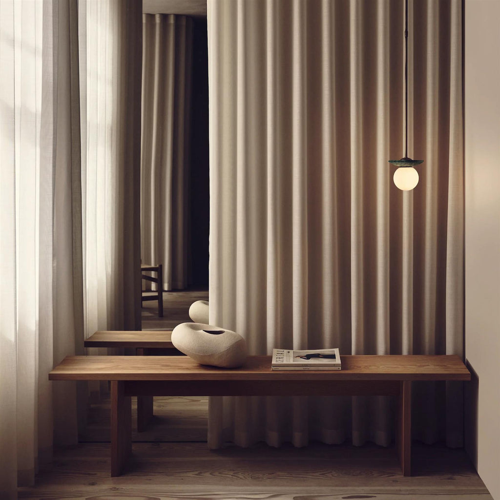 J. Adams Orbit Stone Pendant Light