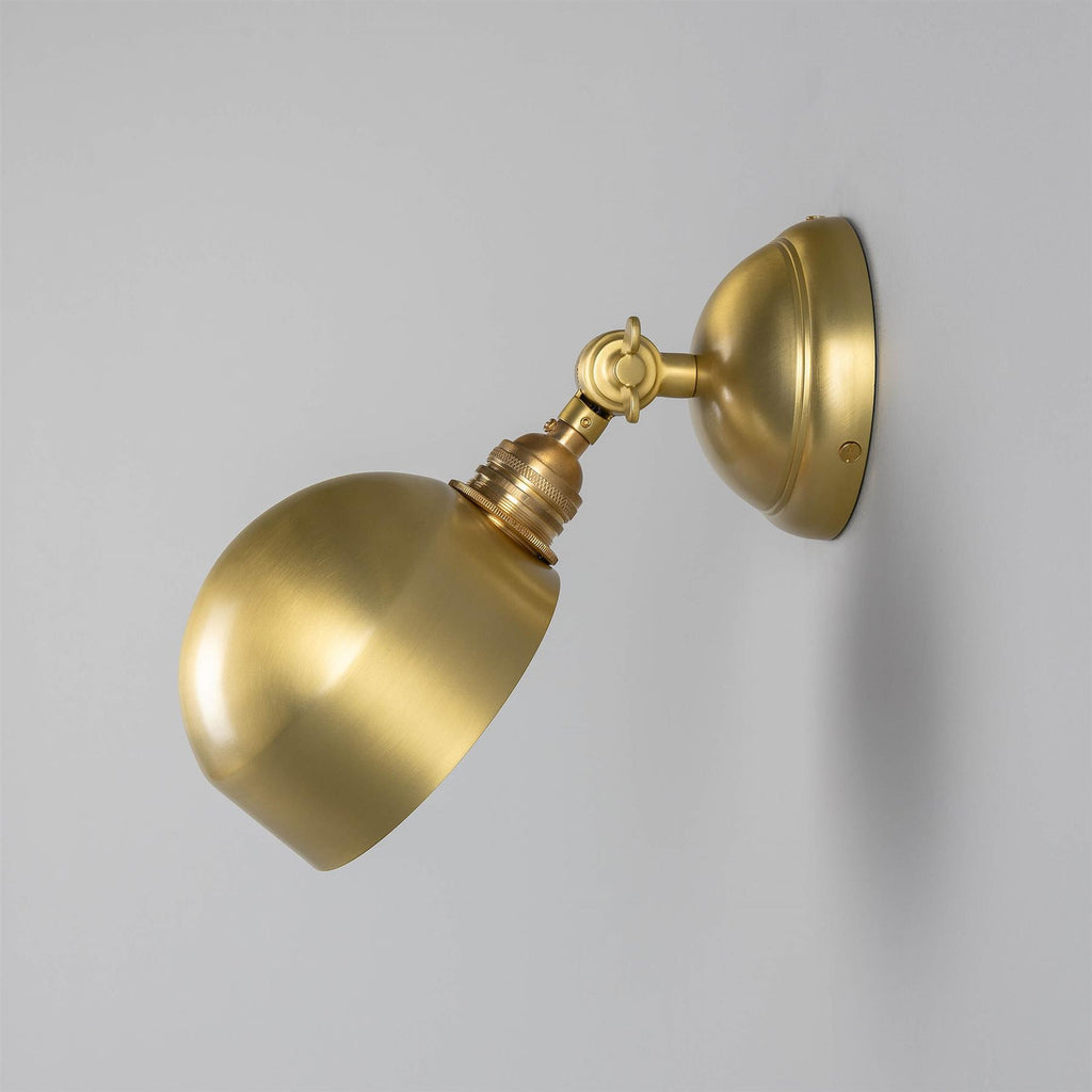 Mullan Lighting San Jose Adjustable Modern Brass Wall Light