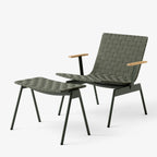 &Tradition Ville Garden Lounge Chair & Footstool