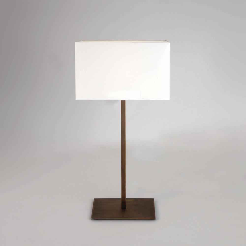 Outlet Park Lane table lamp - Antique Bronze, white shade