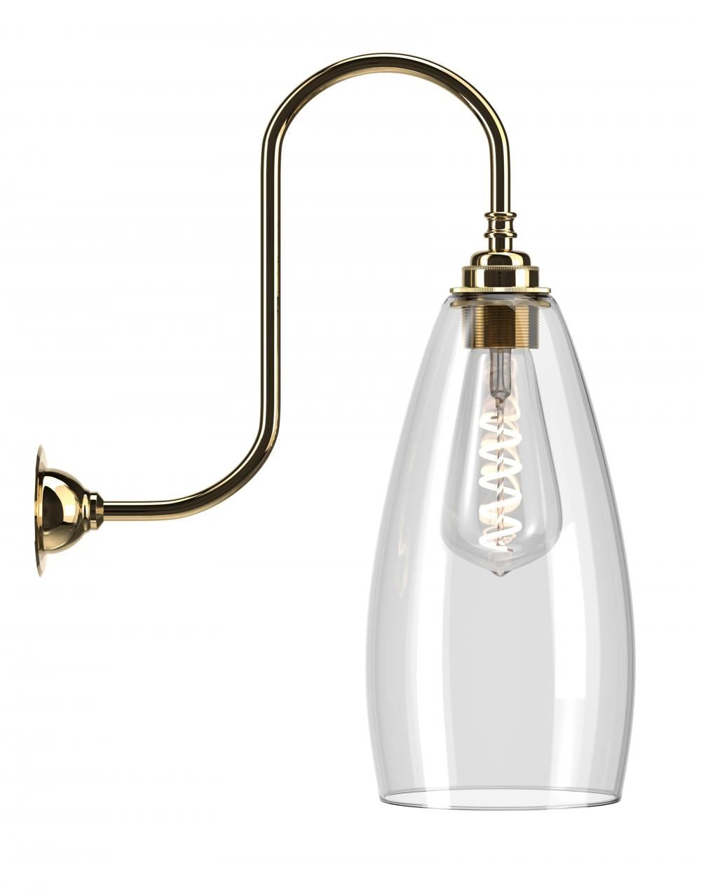Fritz Fryer Upton Swan Neck Wall Light