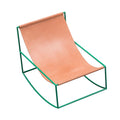 Valerie Objects Rocking Chair with Leather Seat