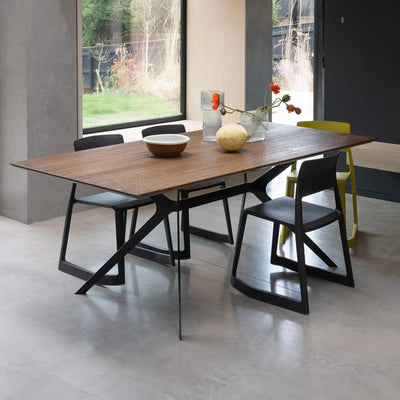Outlet Massif Dining Table - Smoked oak, Length : 300cm - Straight