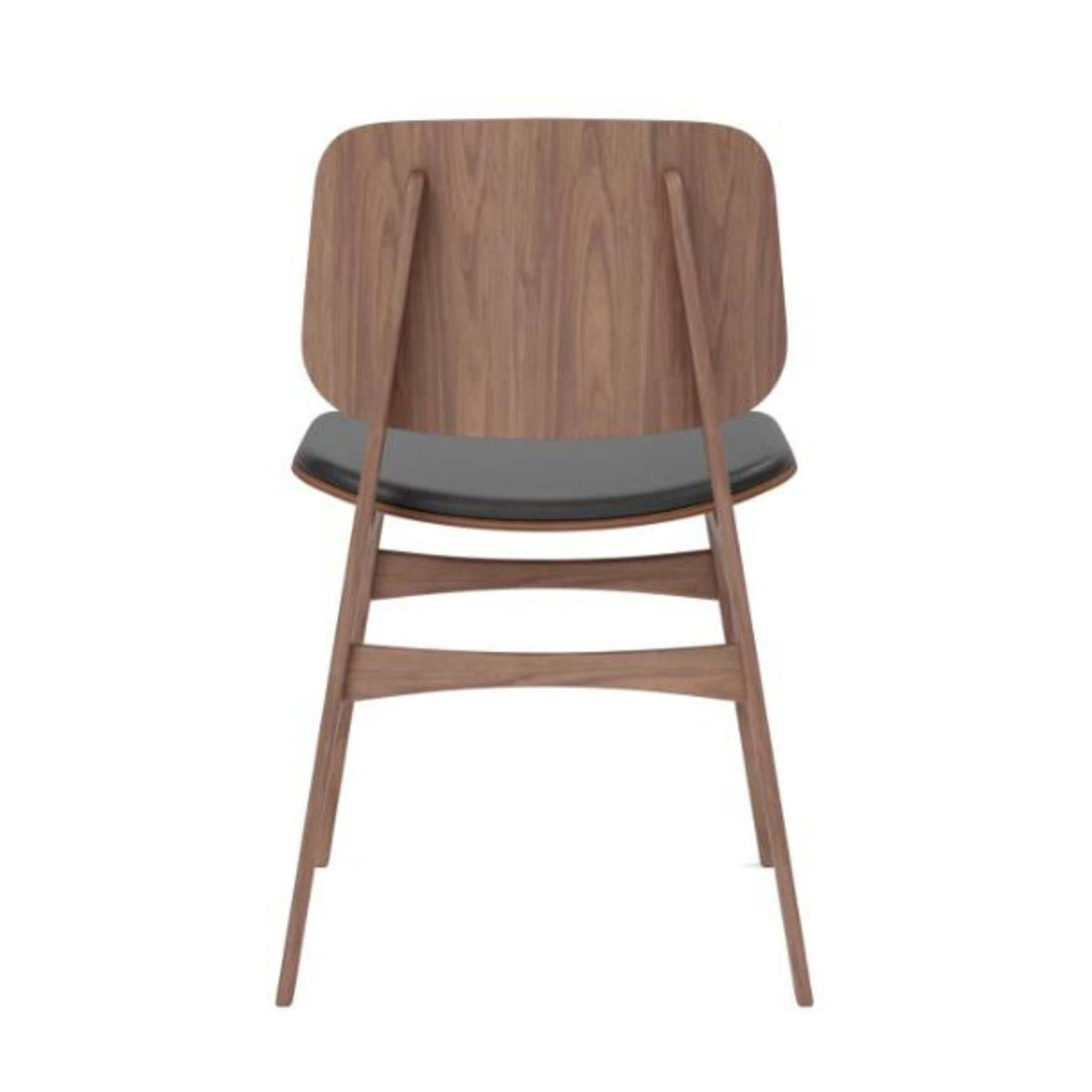 Fredericia Soborg Wood Base Chair with Upholstered Seat