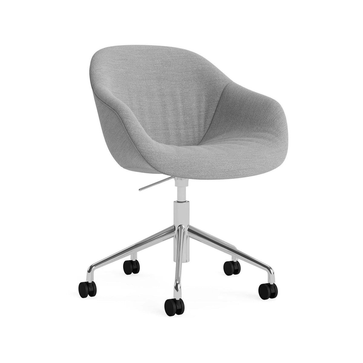HAY AAC 253 Chair, Soft Upholstery - 5 Star Swivel Base, Gas Lift and Wheels