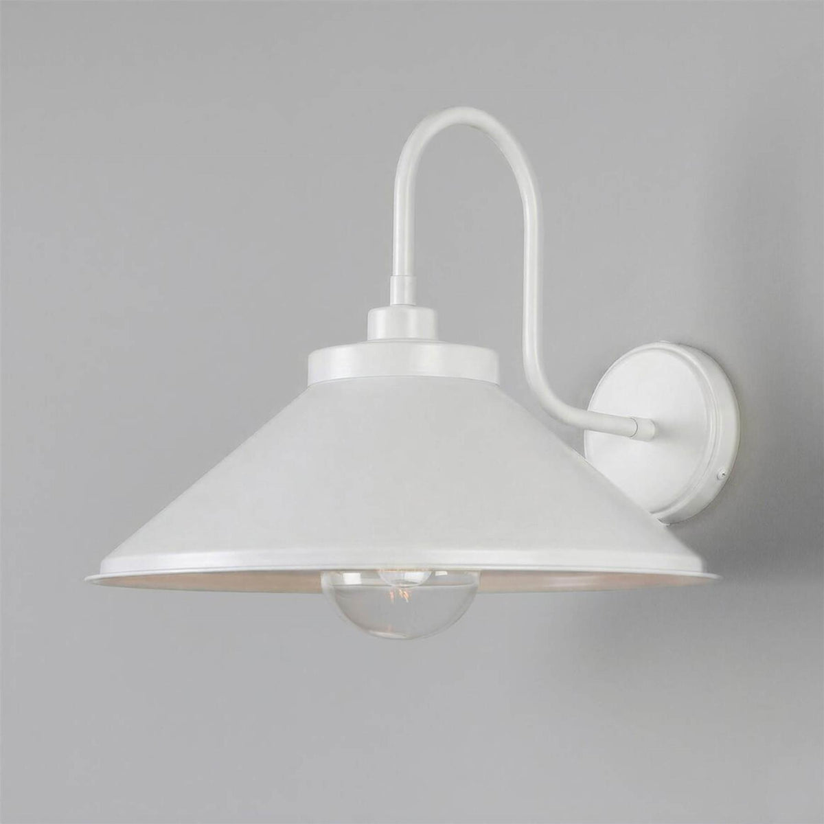 Mullan Lighting Nerissa Brass Swan Neck Wall Light