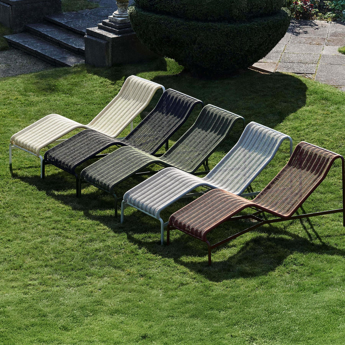 HAY Palissade Cord Garden Chaise Longue