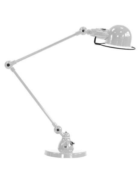 Outlet Jielde Signal Two Arm Desk Lamp - Silver Grey, Gloss