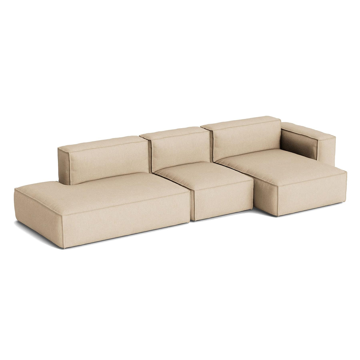 HAY Mags Soft 3+ Seater Sofa Low Armrest with Removable Cover Combination 4 Right