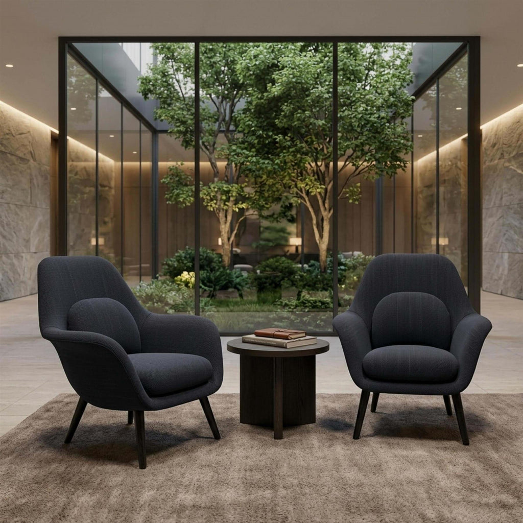 Fredericia Swoon Lounge Petit Wood Base Chair