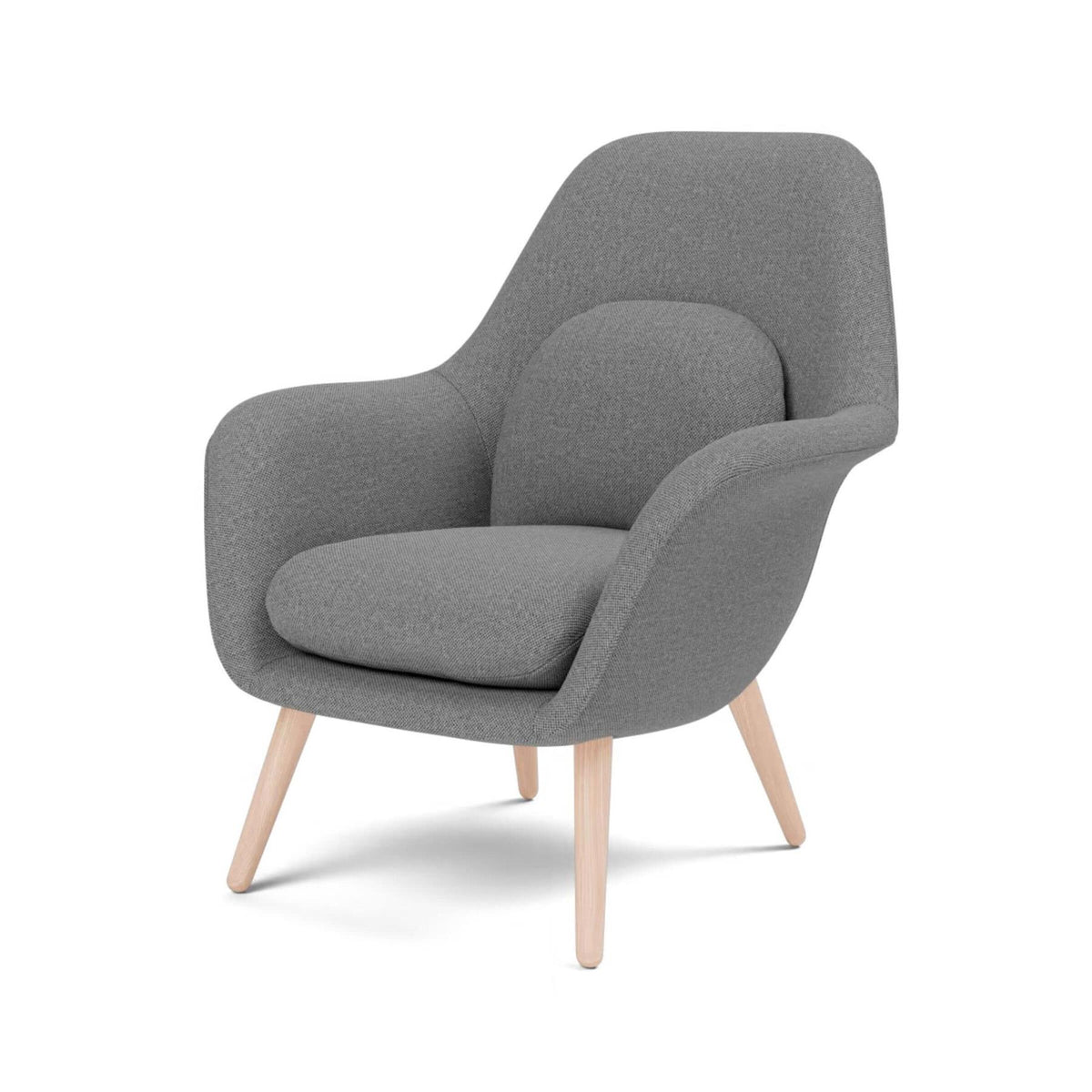 Fredericia Swoon Lounge Petit Wood Base Chair