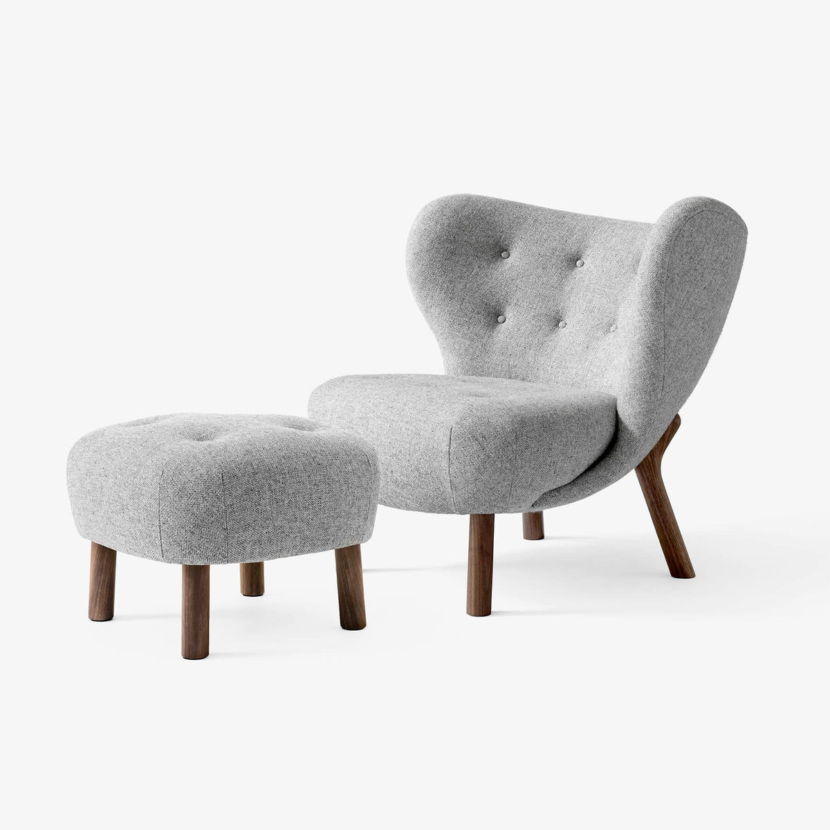 &Tradition VB1 Little Petra Chair with Footstool