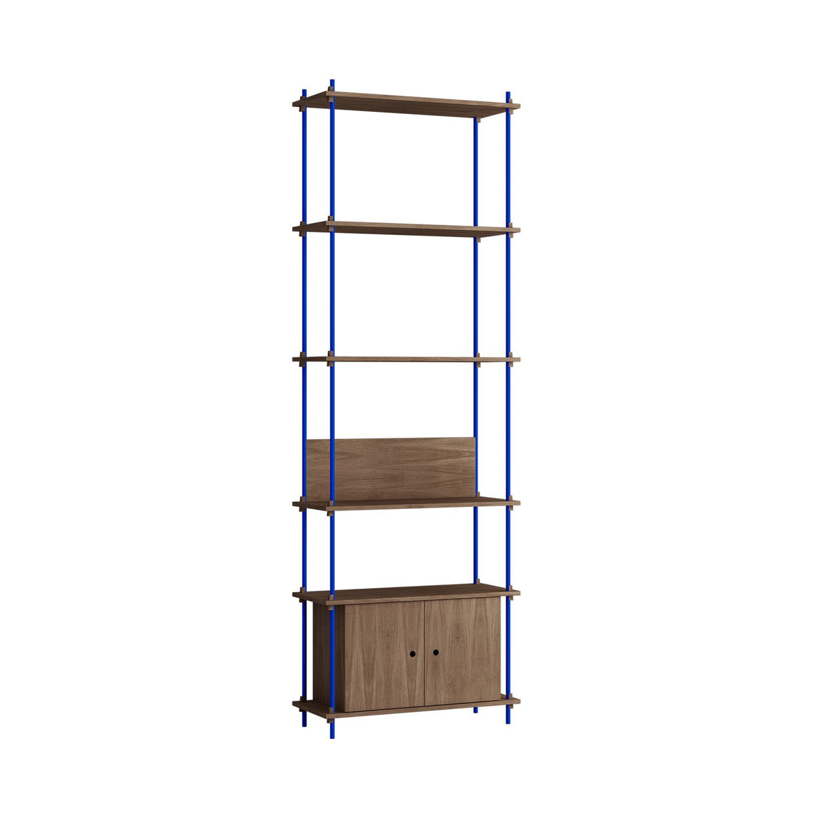 MOEBE Single Shelving System with Cabinet and L Shelf