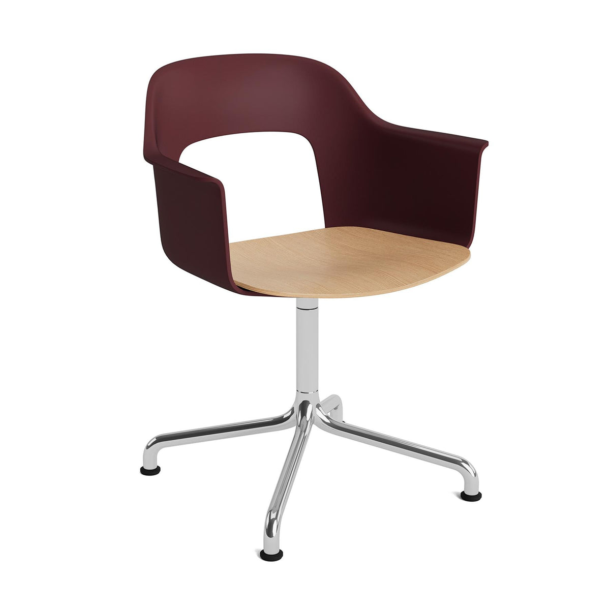 HAY Layout Armchair 252 with 4 Star Swivel Arc Base
