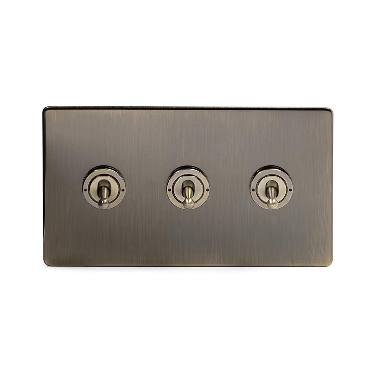 Soho Lighting Charterhouse Collection 3 Gang Intermediate Toggle Switch