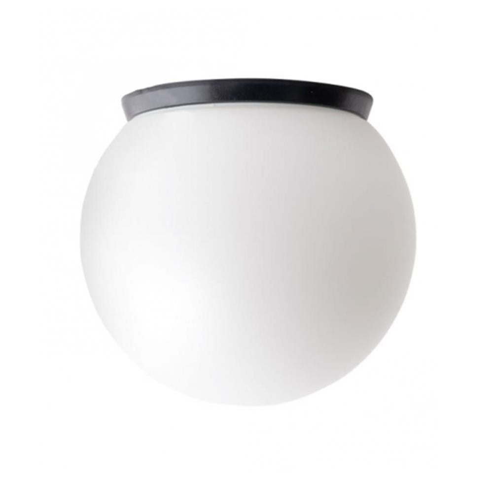 Glass globe bathroom ceiling/wall light