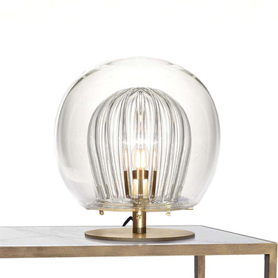 Marc Wood Pleated Crystal Table Lamp
