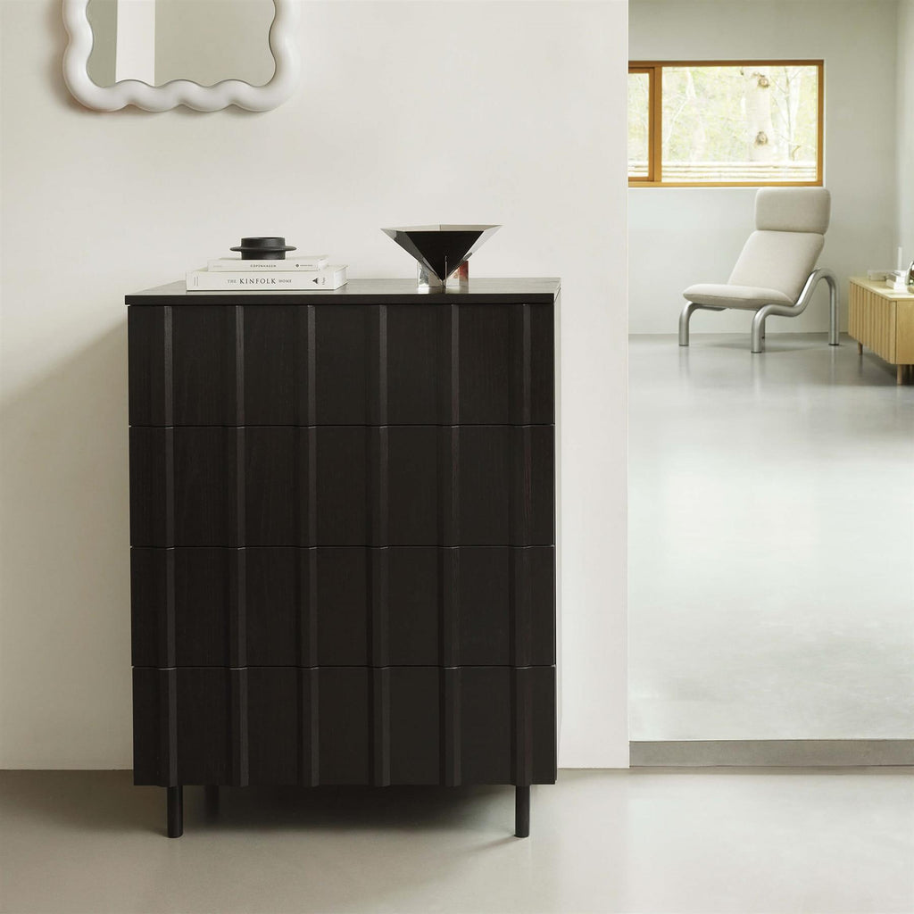 Normann Copenhagen Rib Dresser with 4 Drawers