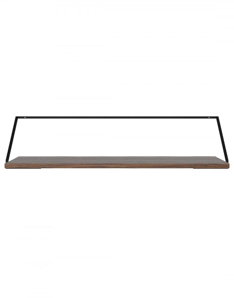 Outlet: Audo Copenhagen Rail Desk - Black Steel with Dark Stained Oak