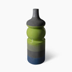 Bitossi Vaso Serie Lava Smalto Verde M. A Fasce