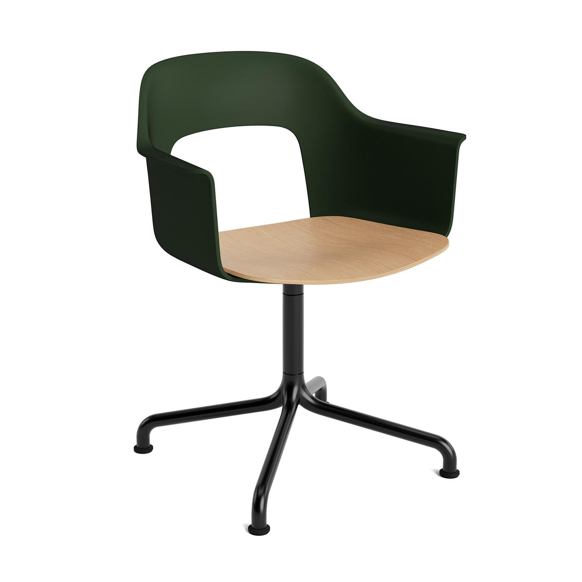 HAY Layout Armchair 252 with 4 Star Swivel Arc Base