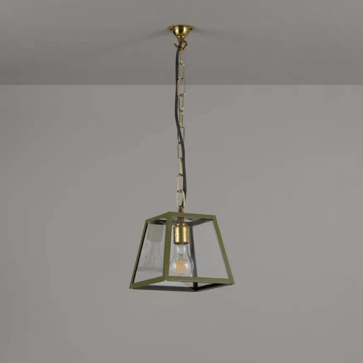 Original BTC Quad Pendant Light Olive