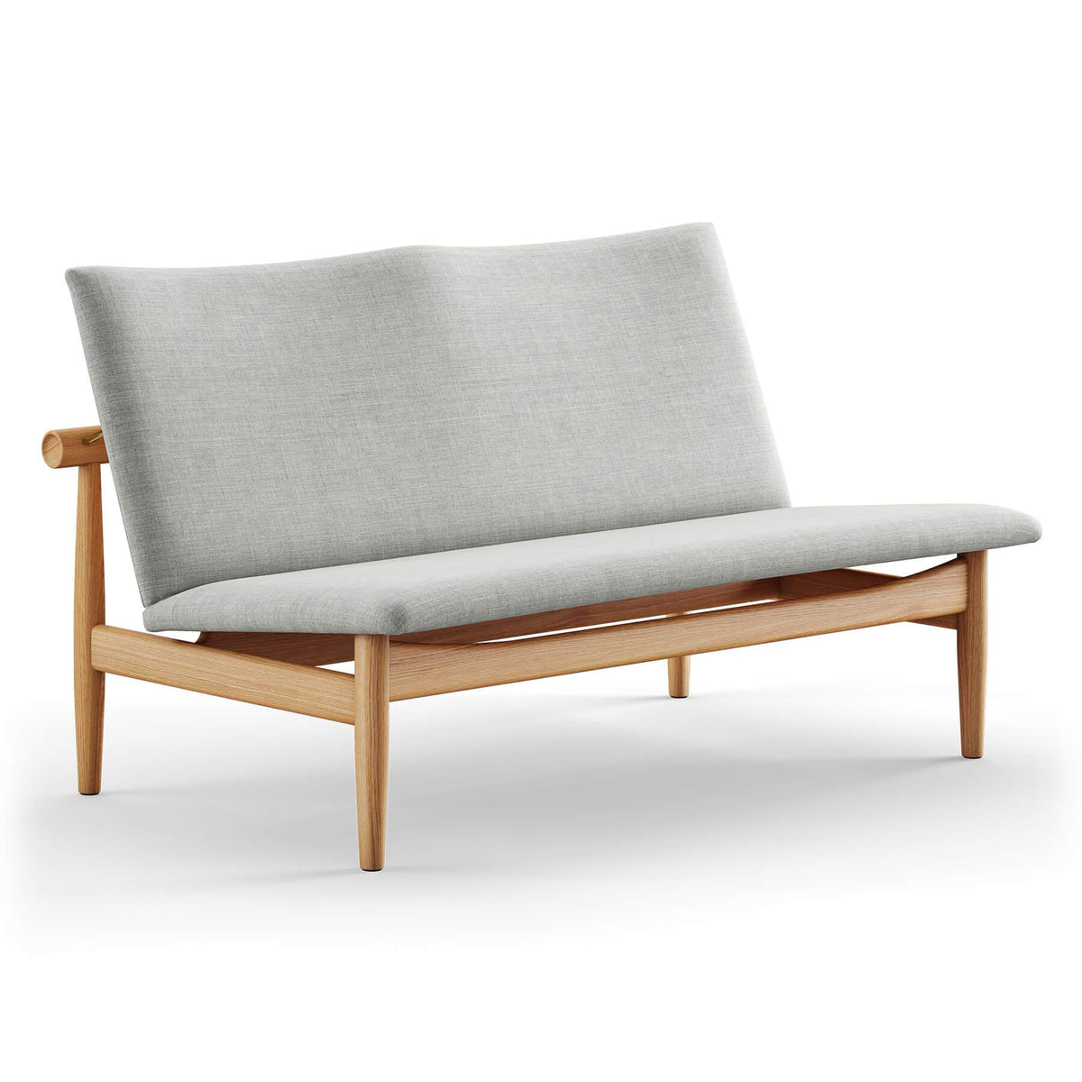 Finn Juhl The Japan 2 Seater Sofa in Dark Oiled Oak