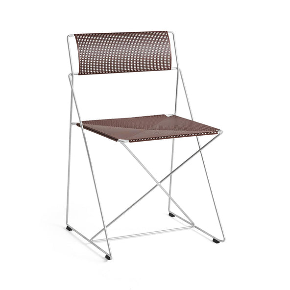 Outlet HAY X-Line Outdoor Chair - Iron Red with Galvanised Frame