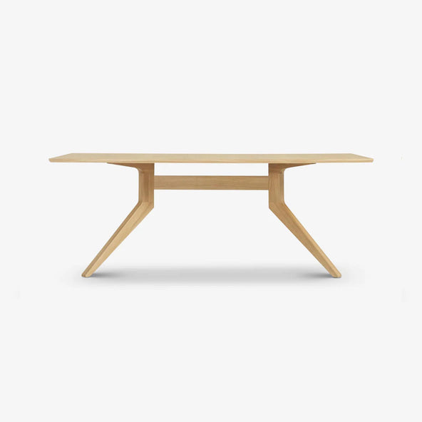 Outlet Case Furniture Cross Fixed Dining Table - Oak