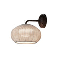 Outlet Garota A 01 Outdoor Wall Light - White Shade with Graphite Brown Base
