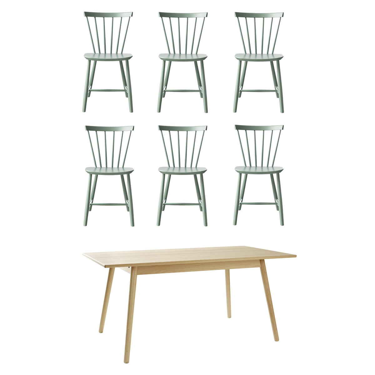 FDB Mobler Family Dining Table Set