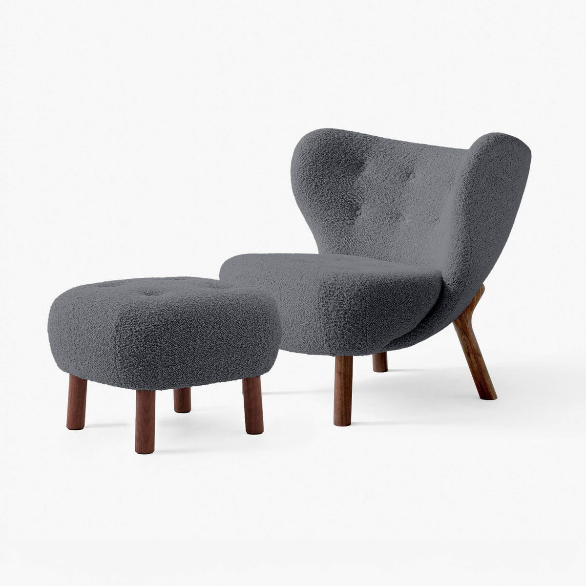&Tradition VB1 Little Petra Chair with Footstool
