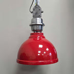 Outlet Light & Living Industrial Pendant Light - Red