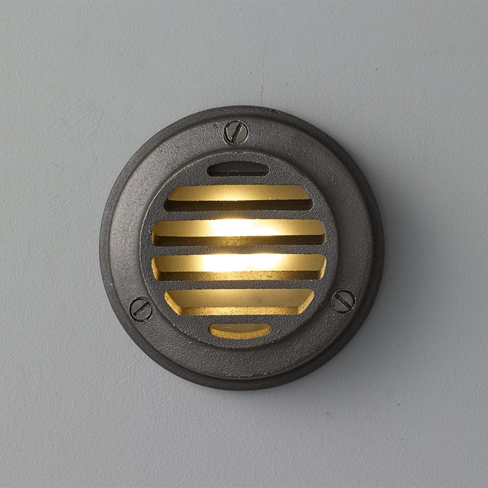 Davey Louvred Cast Brass Step Light