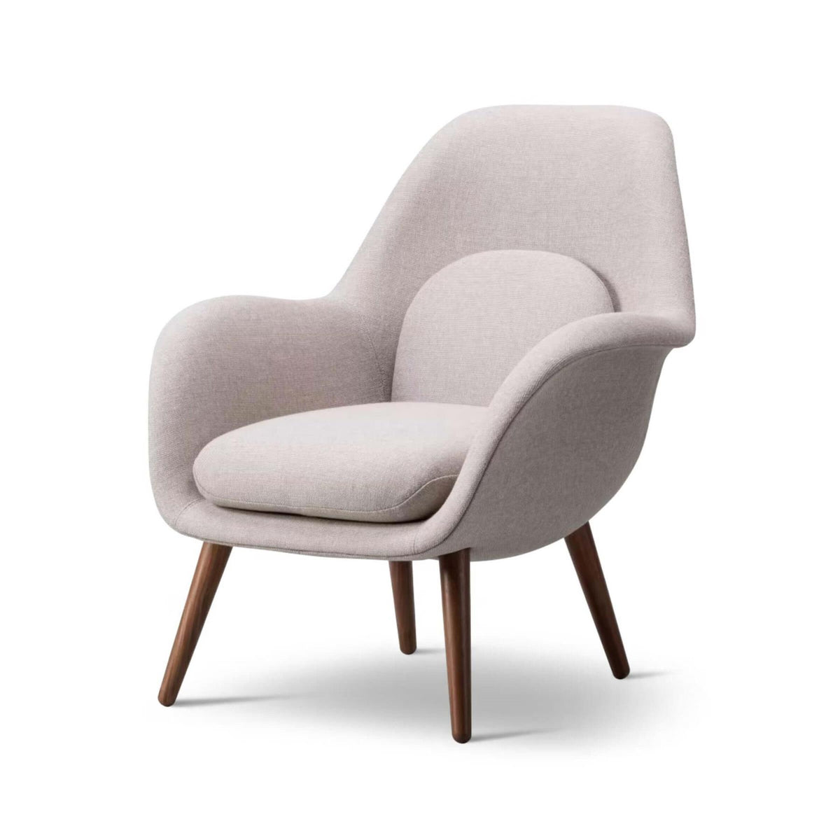 Fredericia Swoon Lounge Petit Wood Base Chair