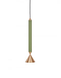Ex-Display (Wimbledon Store)  Apollo pendant - Forest & brass / 39cm