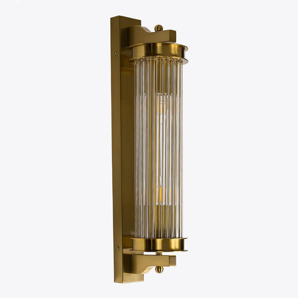 Outlet Pure White Lines Parisian Elon Wall Light - Large, Brass