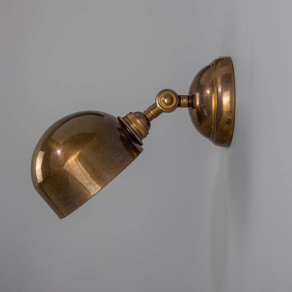 Mullan Lighting San Jose Adjustable Modern Brass Wall Light