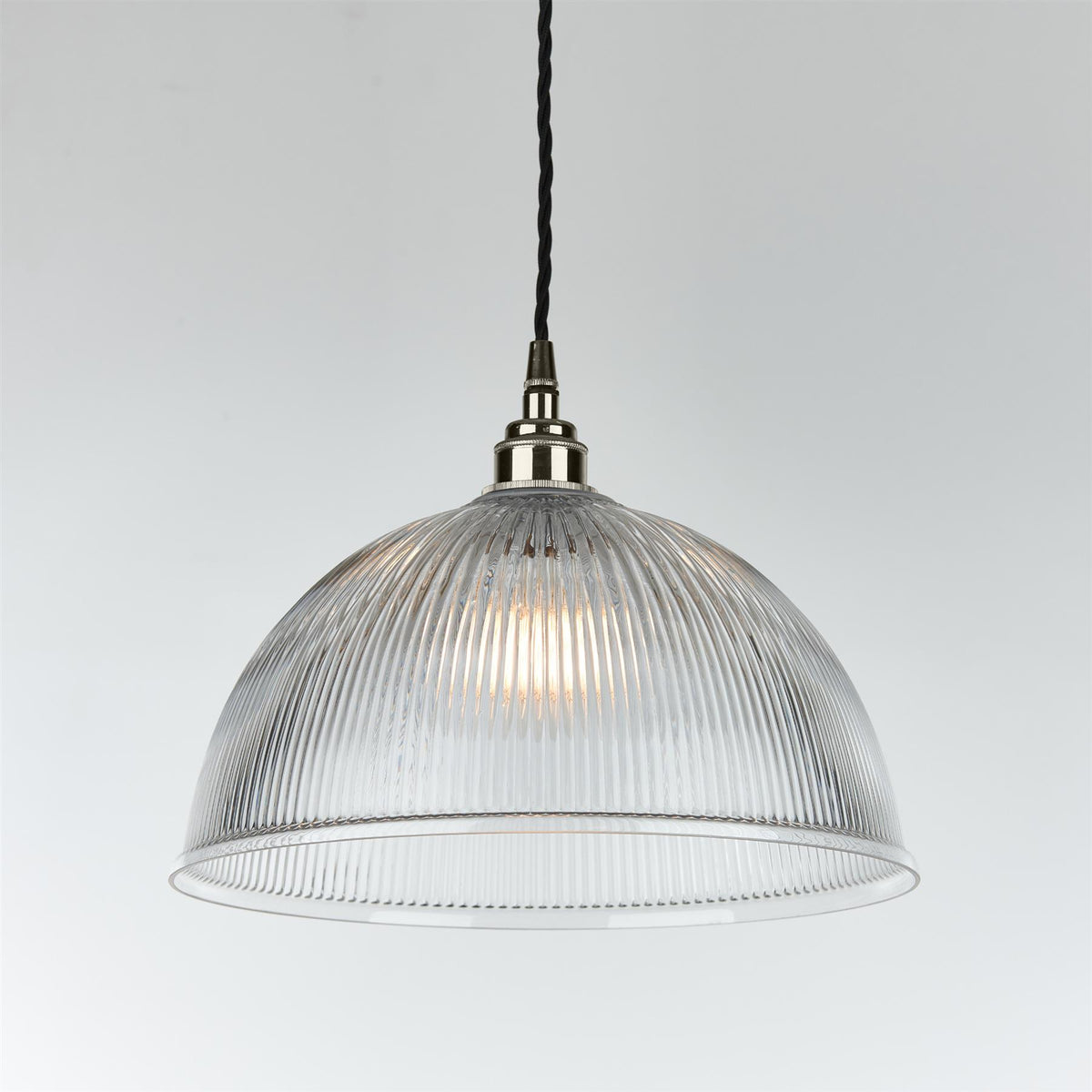 Old School Electric Prismatic Dome Pendant Light