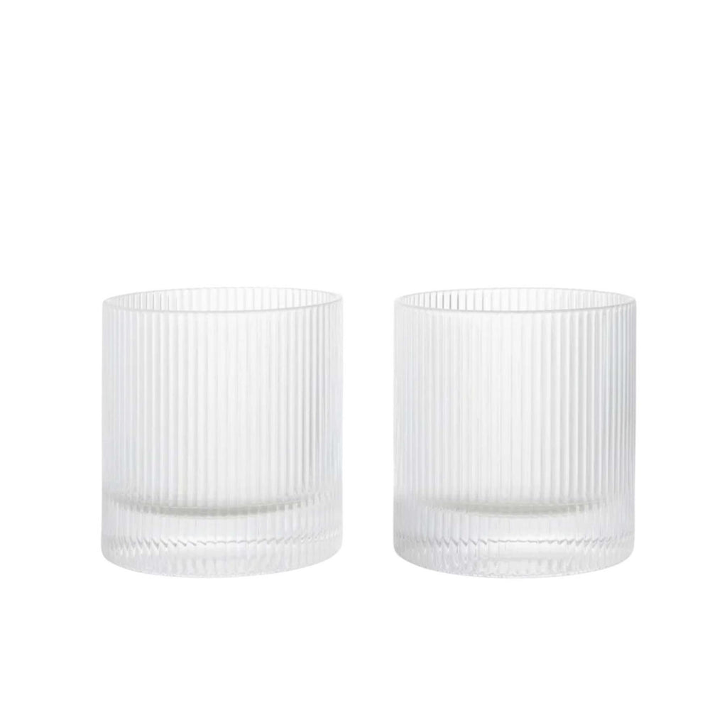 Ferm Living Ripple Tumbler Glasses - Set of 2