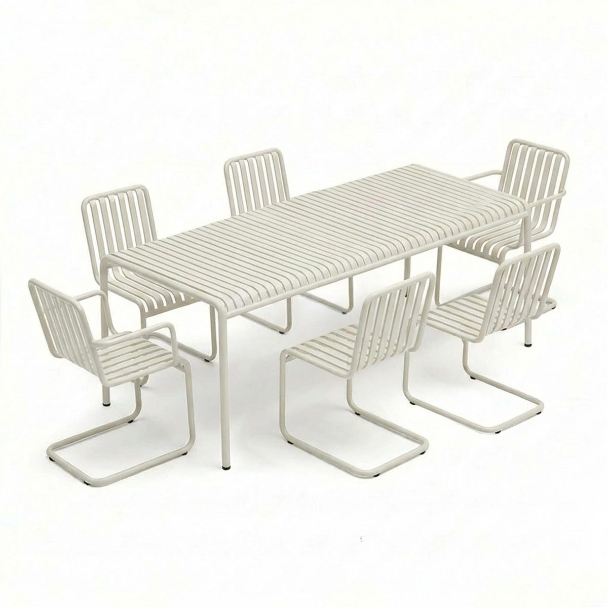 HAY Palissade Cantilever Garden Dining Set - Large - Curated by Holloways of Ludlow