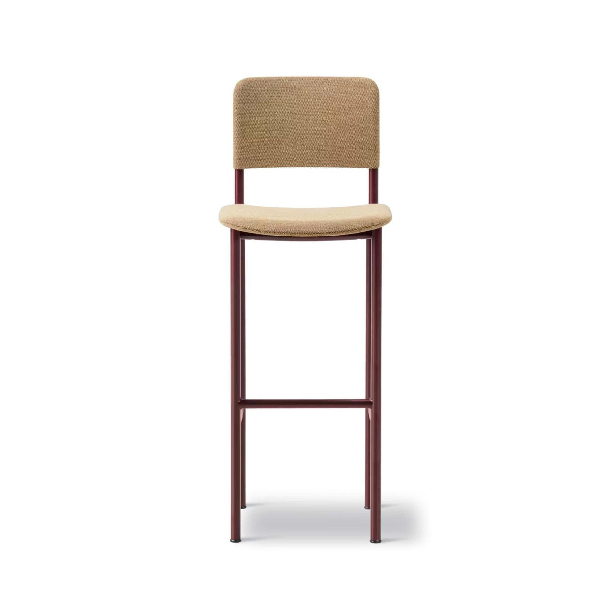 Fredericia Plan Bar Stool with Metal Legs, Fully Upholstered