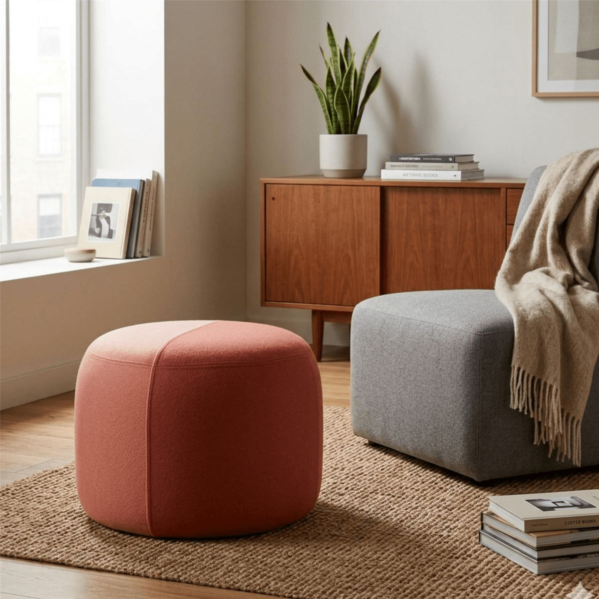Warm Nordic Dainty Pouf