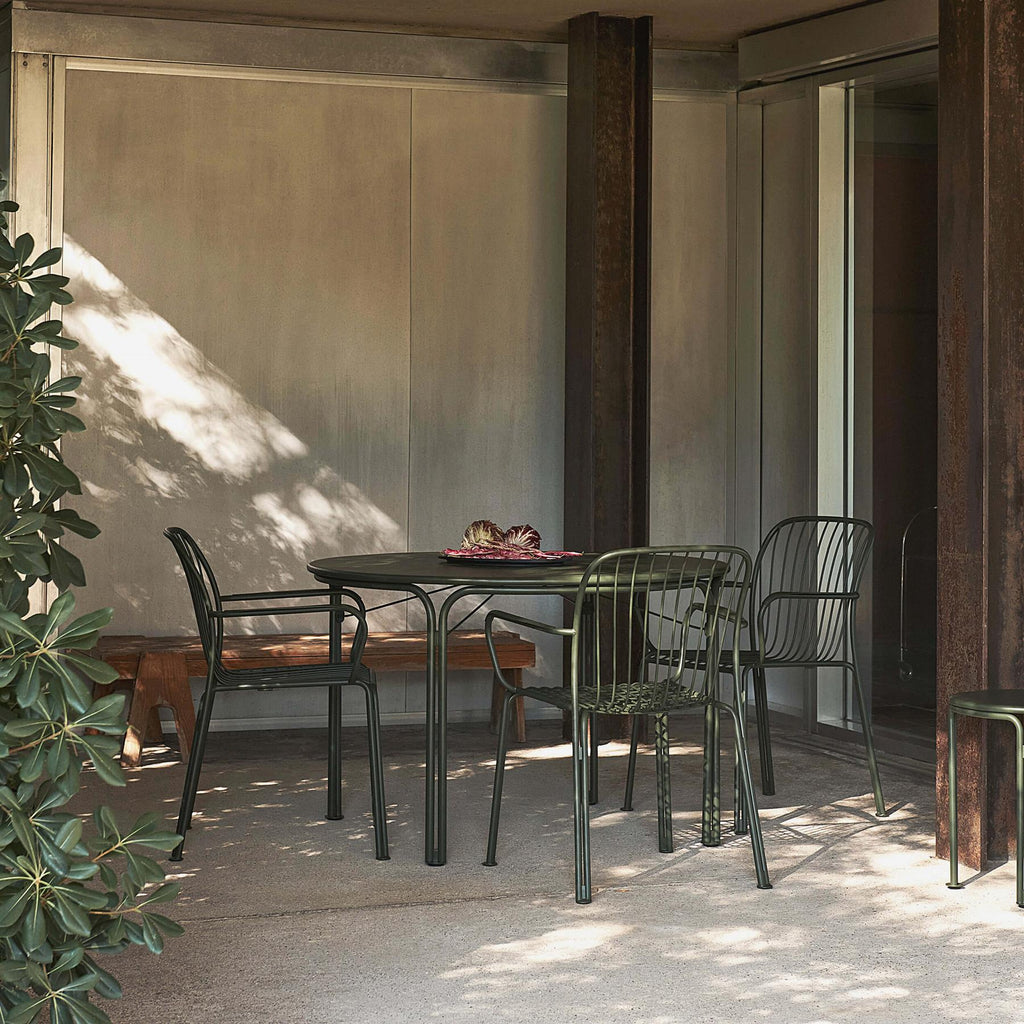 &Tradition Thorvald Round Garden Dining Set - Curated by Holloways of Ludlow
